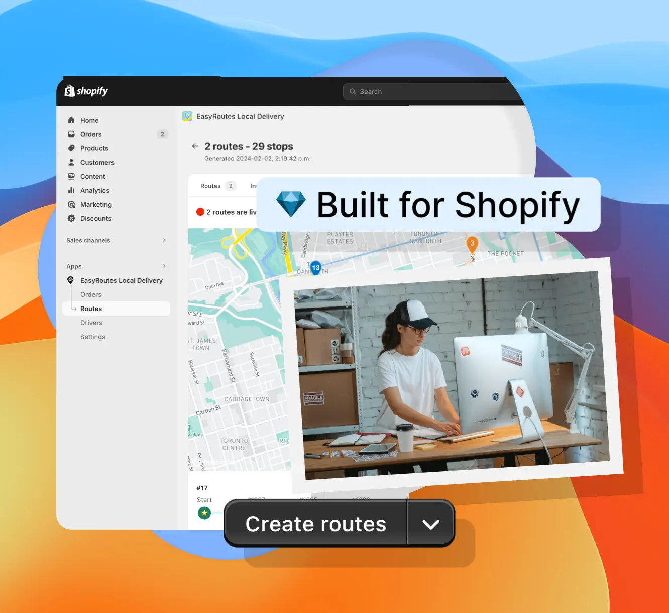 Keep your data inside of Shopify.
