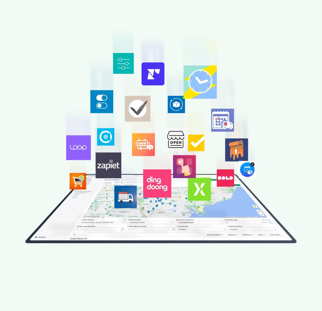 Works hand-in-hand with other Shopify apps.